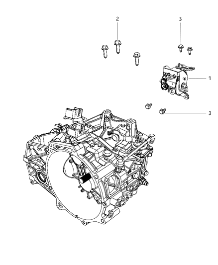 2013 Jeep Compass Insulator Engine Mount Diagram for 68195919AA