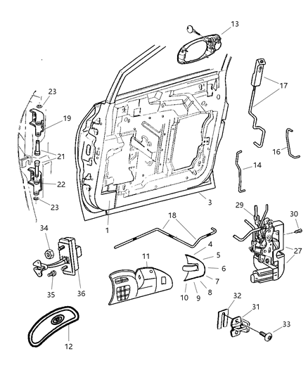 Door Front Diagram for 4717717AD