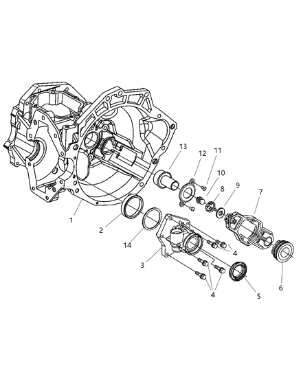 Cup Differential Bearing Diagram for 5069053AA