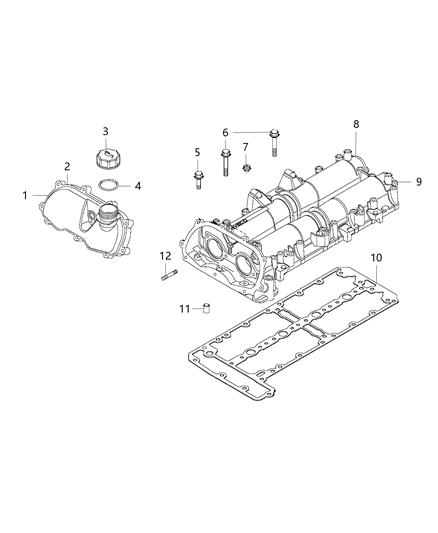 Dowel Pin Diagram for 68117032AA