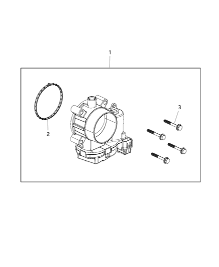 Throttle Body Diagram for 5281796AC