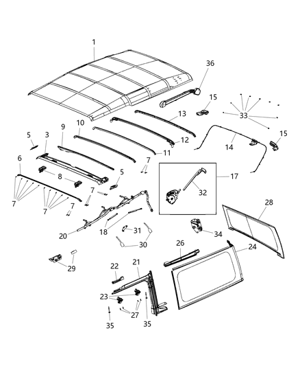 Window Quarter Diagram for 5VP83RU5AD