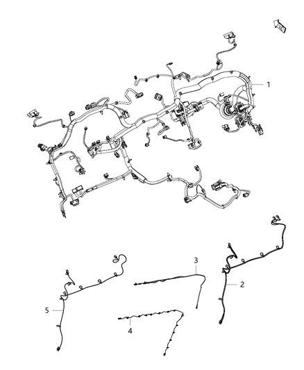 2005 Dodge Sprinter 3500 Wiring Jumper Module Diagram for 68211680AA