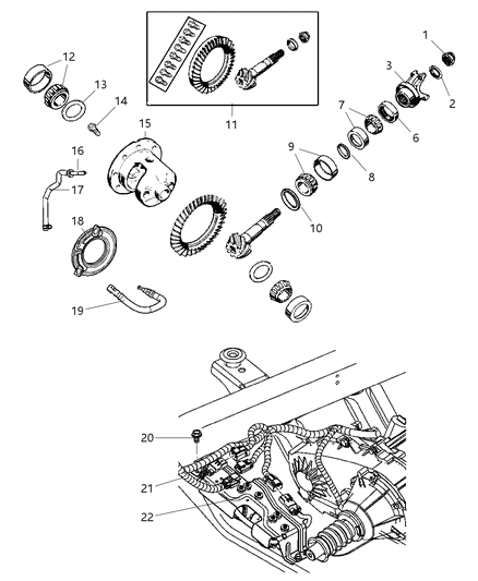2023 Jeep Grand Wagoneer L Sensor Axle Locker Diagram for 52104610AA