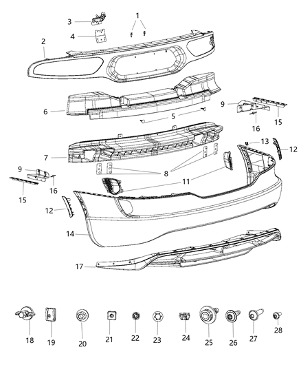 Push Pin M8X21 Spat Attaching Diagram for 6504555