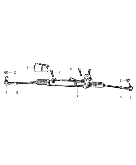 Gear Rack And Pinion Diagram for R4809964AE