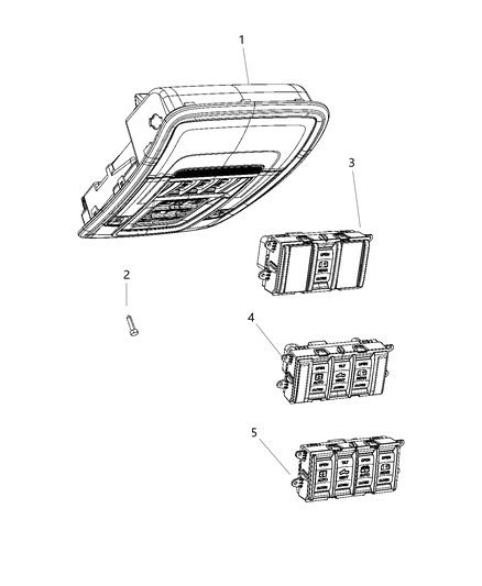 Console Overhead Diagram for 6EK001L1AF