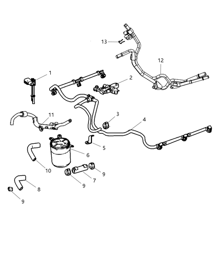 Line Fuel Diagram for 68005699AA
