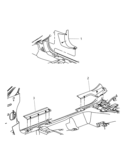 Molding Door Sill Diagram for 1SL48DX9AA