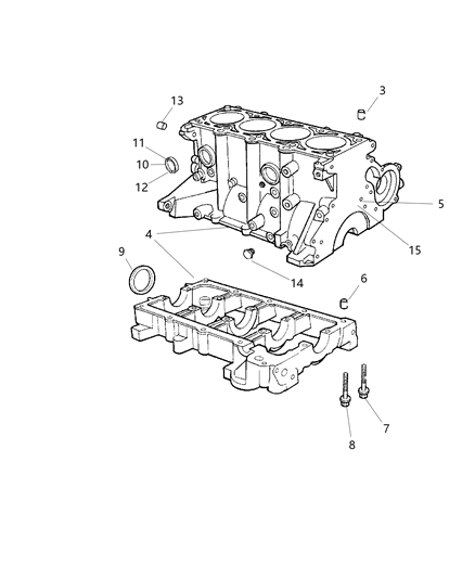 2020 Dodge Durango Block Short Diagram for 5114430AB