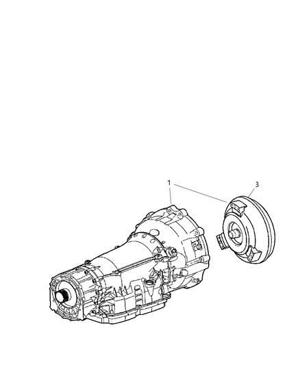 2022 Jeep Grand Cherokee L Torque Converter Diagram for 5166593AA