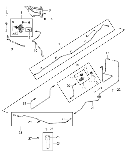 2011 Jeep Patriot Tube Fuel Diagram for 68242642AA