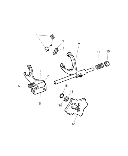 2000 Chrysler Concorde Bracket Diagram for 5019582AB