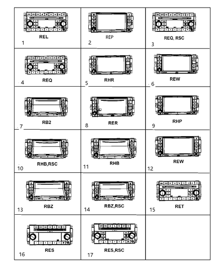 Radio Am/Fm/6 DVD Diagram for 5064950AC