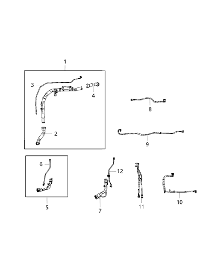 Tube Vent Diagram for 68385225AB