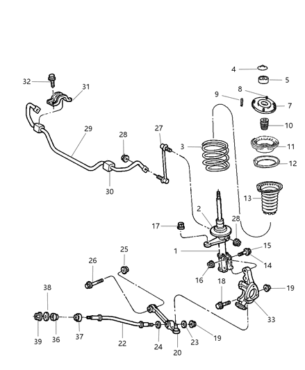 Screw And Washer, Power Steering Bracket M10X1.50X35.00 Diagram for 6101504