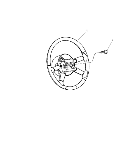 Wheel Steering Diagram for 1EX89XDHAA