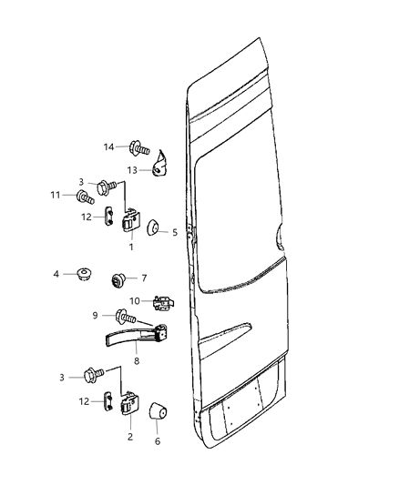 2009 Dodge Sprinter 2500 Screw Diagram for 6104155AA