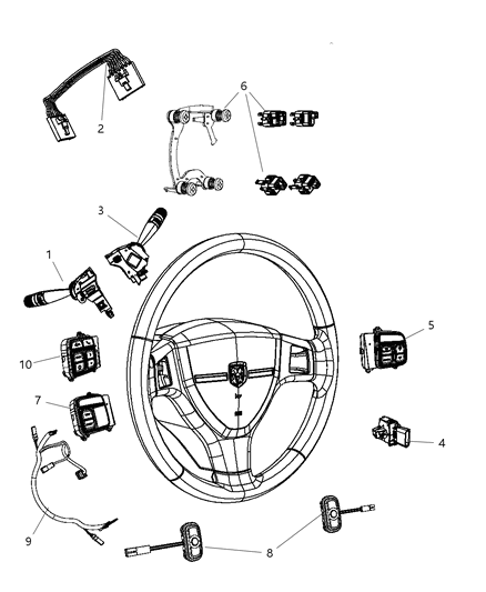 Switch Multifunction Diagram for 68041491AB