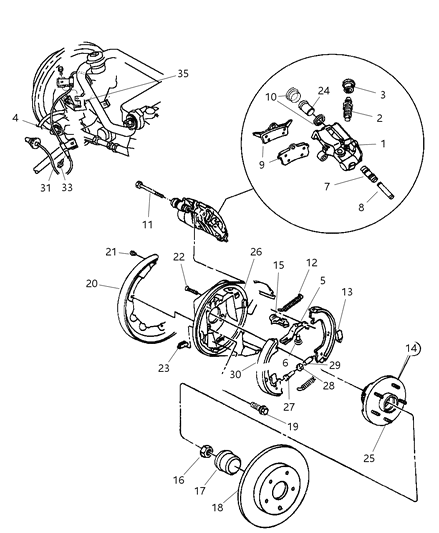 Screw, Disc Brake Bleeder Diagram for J0920463