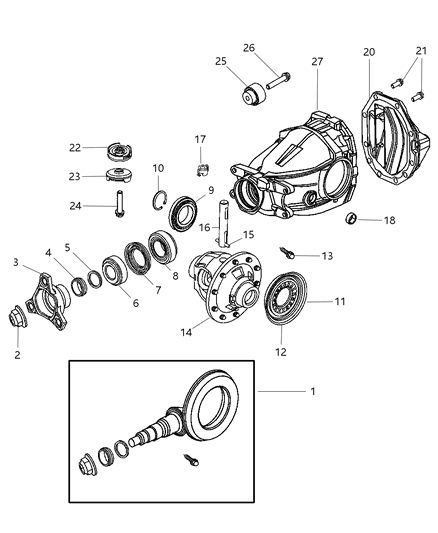 2007 Dodge Magnum Seal Diagram for 4862634AA