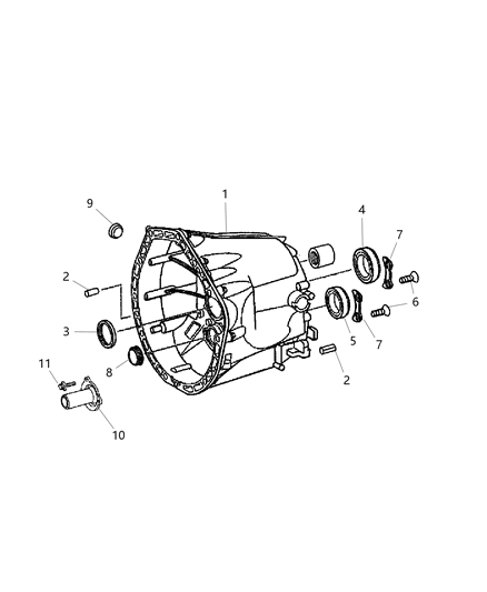 2011 Jeep Wrangler Stud Double Ended Diagram for 68048794AA