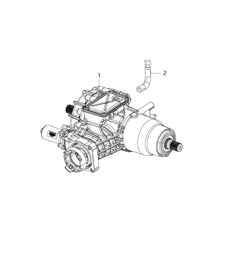 1986 Dodge Lancer Differential Rear Axle Diagram for 68090612AE