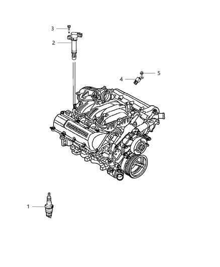 2019 Jeep Grand Cherokee Coil Ignition Diagram for 5149168AI