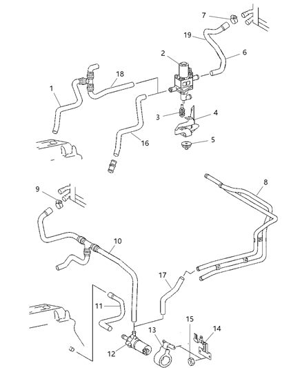 Hose Hose - Water Diagram for 5124728AA