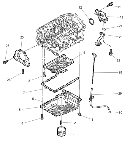 2005 Dodge Magnum Retainer Crankshaft Rear Oil Seal Includes Seal And Gasket Diagram for 4663622AC