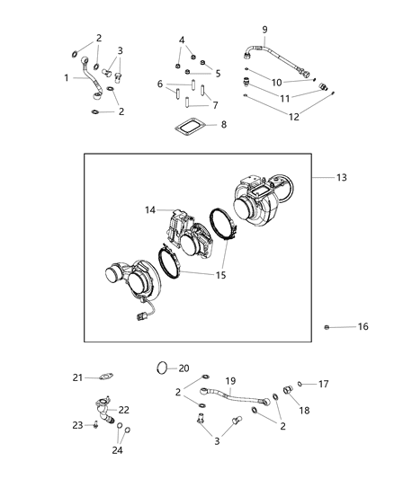 Turbocharger Diagram for R8048234AF