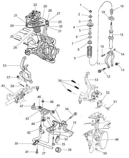 Seal, Front Suspension Control Arm Ball Joint Diagram for 6503711