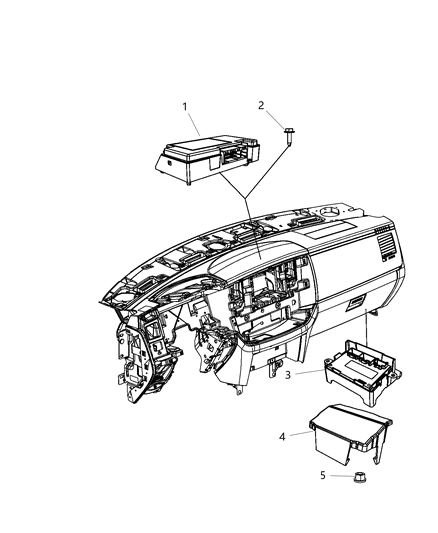 2004 Jeep Liberty Module Uconnect Hands Free Diagram for 68104904AC
