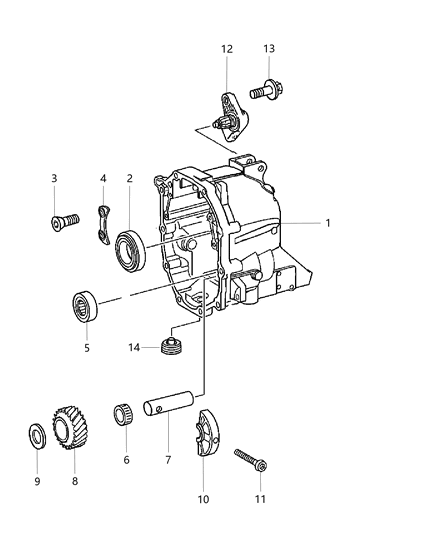 Gear Reverse Diagram for 68031364AA