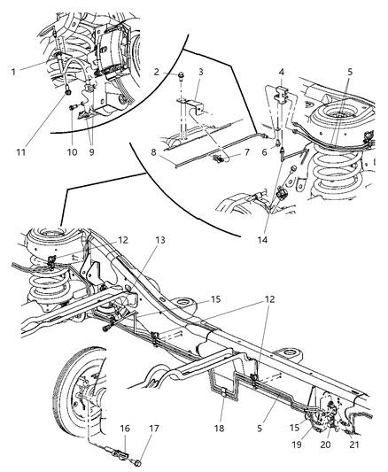 2007 Dodge Durango Tube Fuel Diagram for 52855240AC