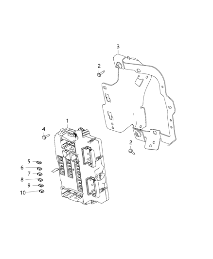 Module Body Controller Diagram for 68273184AB