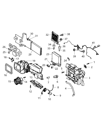 2008 Dodge Sprinter 2500 O Ring A/C Line Evaporator Diagram for 5098971AA
