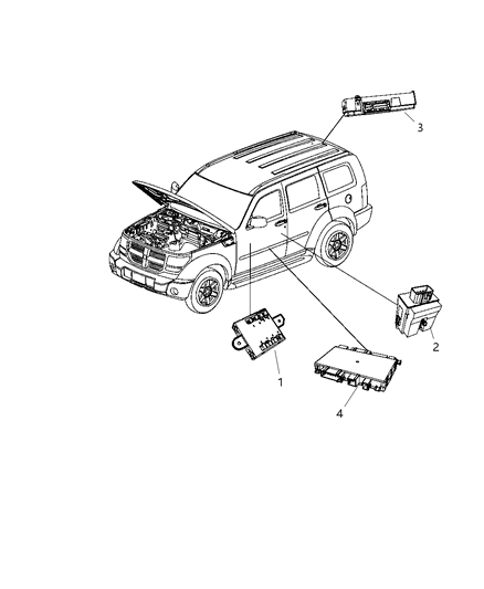 Telematics Module for Vehicles with Navigation Radios Diagram for 5064906AC