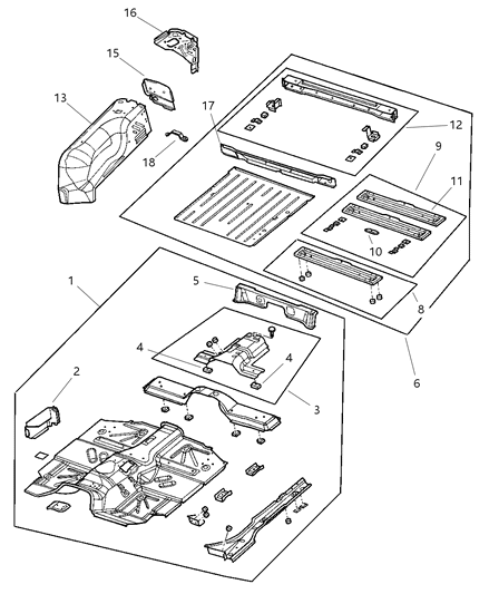 Sill Rear Diagram for 55175788AB