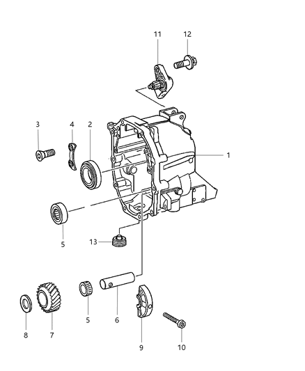 1985 Jeep J10 Screw Diagram for 5161071AA
