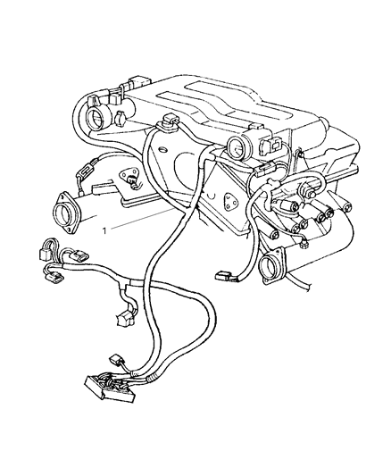Bracket Engine Wiring Diagram for 4815455