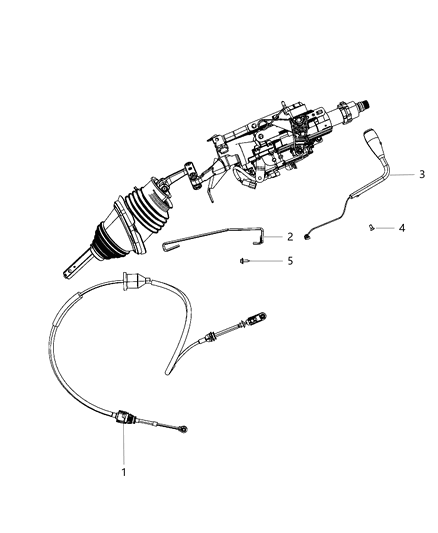 Bracket Cable Mounting Diagram for 4578387AC