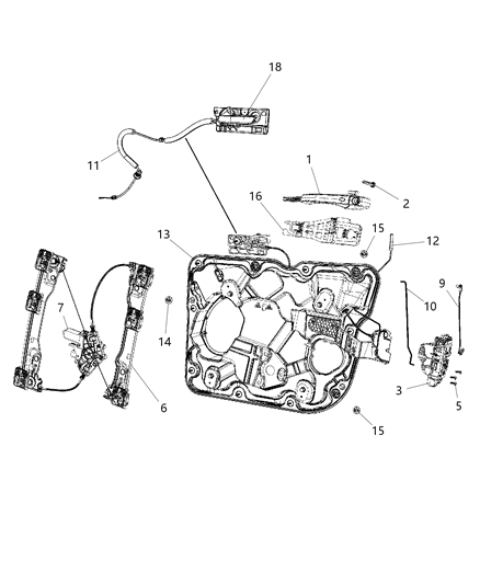 Cover Release Handle Bezel Diagram for 6CX24DX9AA
