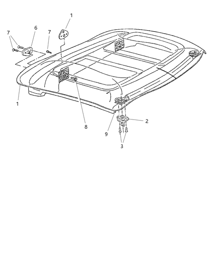 Screw M4X0.7X16.0 Flat Head Diagram for 5016234AA
