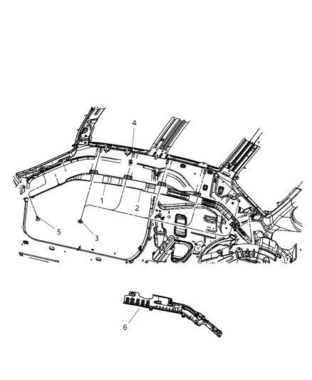 1991 Dodge B150 Air Bag Left Side, Driver Side Diagram for 5108017AF