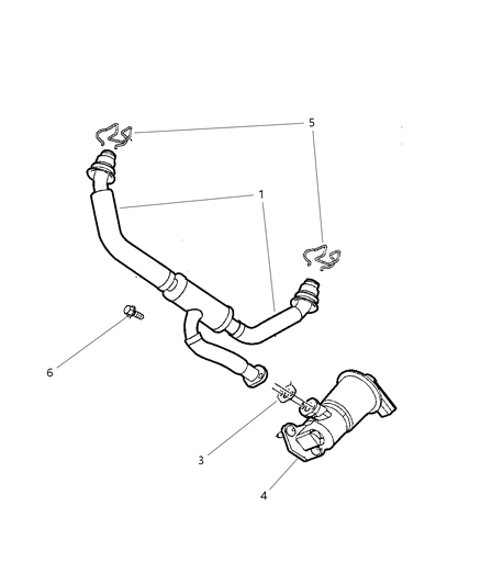 2014 Dodge Durango Valve EGR Diagram for 4591815AC