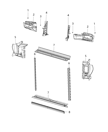 Duct Air Diagram for 68205063AE