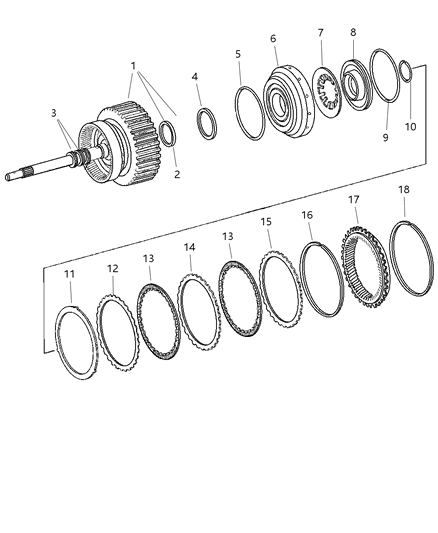 2025 Ram ProMaster 2500 Disc Spring Diagram for 52108346AA