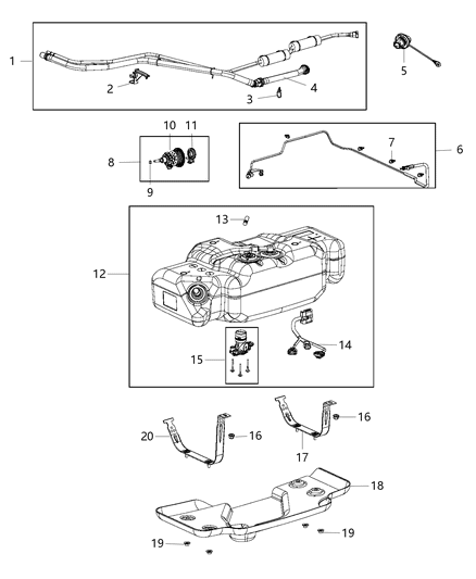 Harness Urea Tank Diagram for 52029739AB