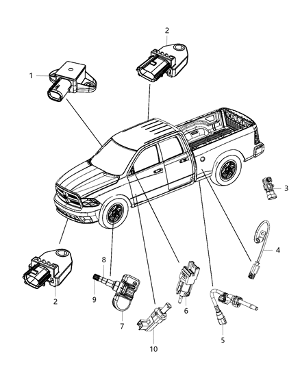 2004 Jeep Liberty Jumper Fuel Pressure Sensor Diagram for 68210333AA